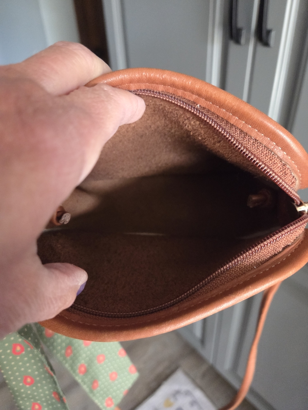 Coach VintageMiniLeather AbbieZipperCrossbody C4D9935USA - Picture 6 of 9